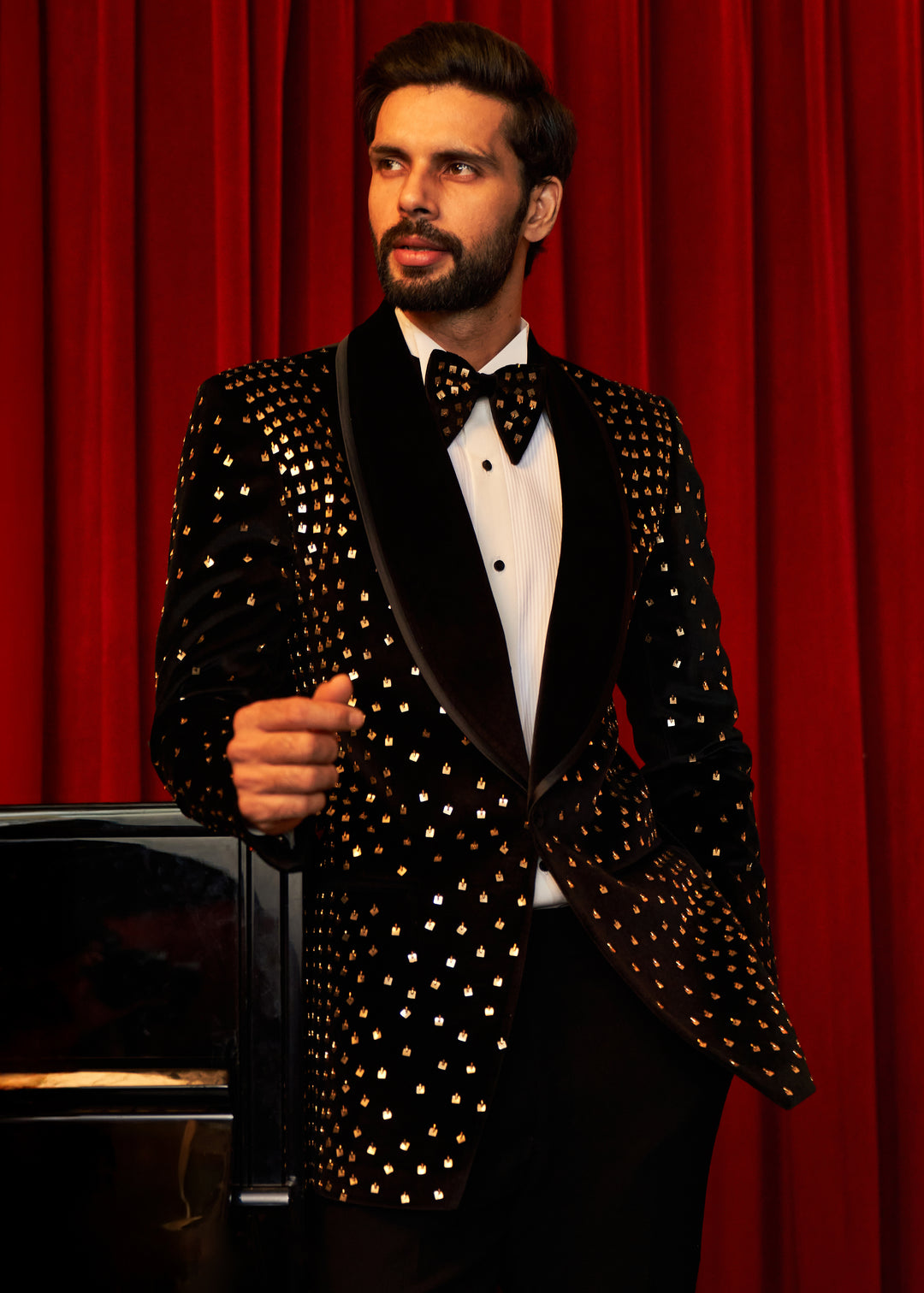 Velvet Luxe Tuxedo Set