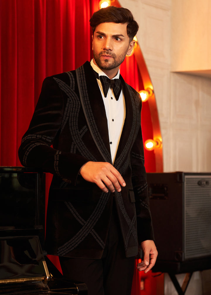 Velvet Noir Tuxedo Set