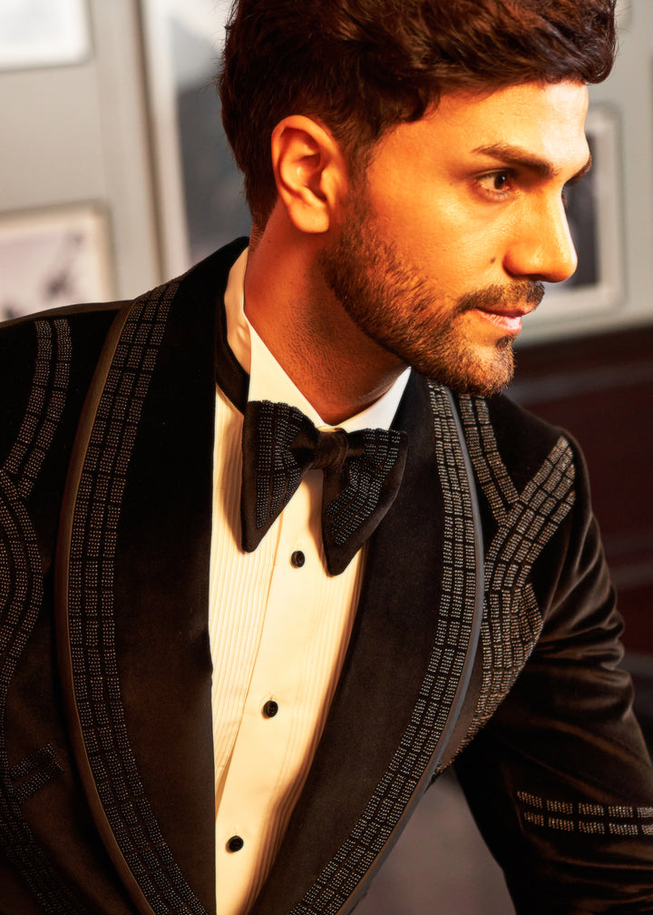 Velvet Noir Tuxedo Set
