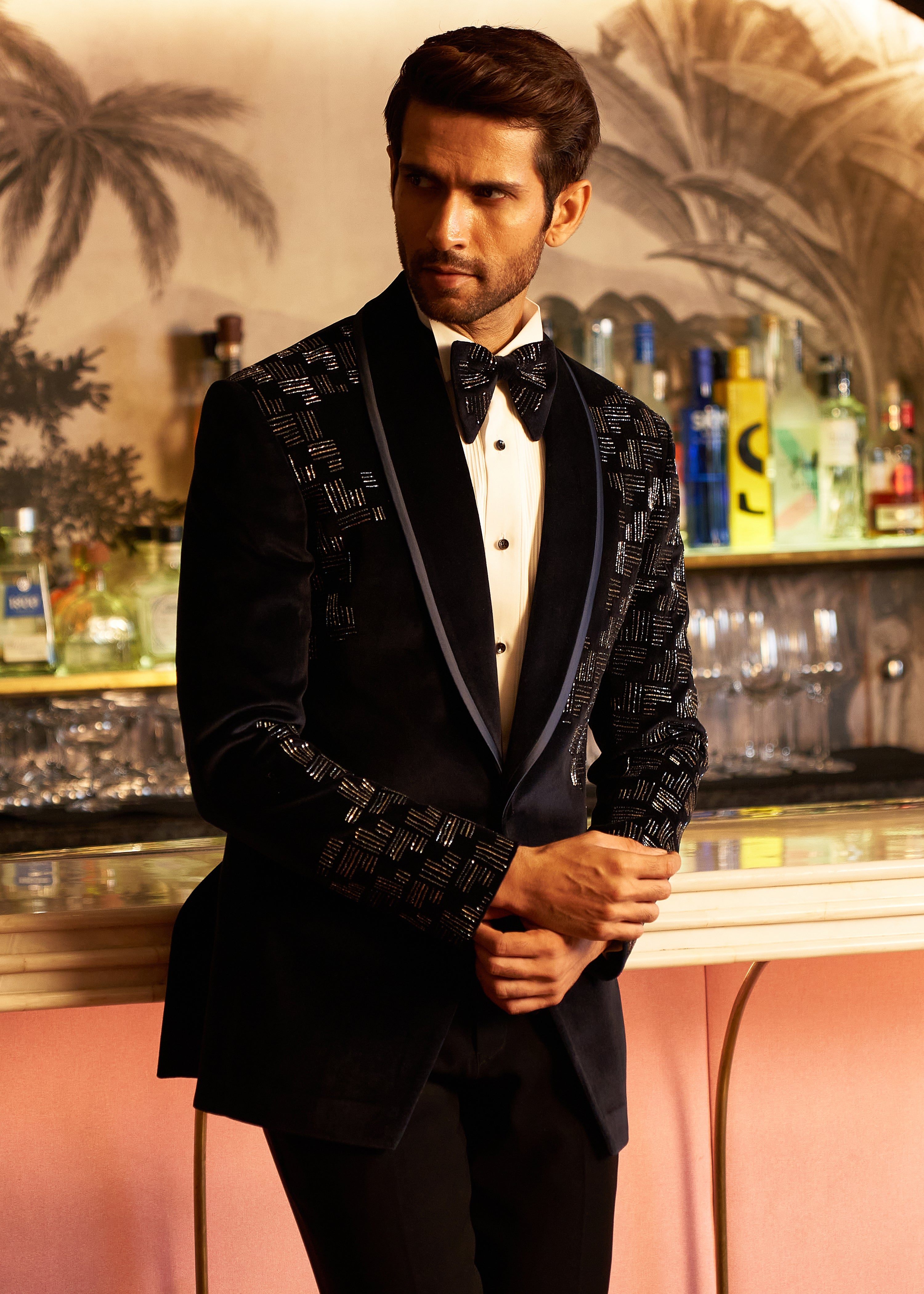 Royal Blue Velvet Tuxedo Set – MF DARZI