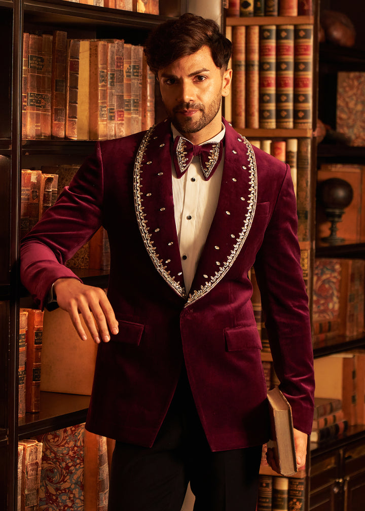 Crimson Aria Tuxedo Set